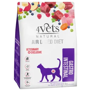 2x1kg 4Vets Natural Feline Gastro Intestinal száraz macskatáp