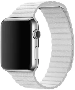 4wrist Átfűzhető óraszíj Apple Watch-hoz - White 42/44/45/49 mm