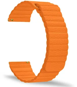 4wrist Átfűzhető óraszíj klasszikus órához - Orange 20 mm