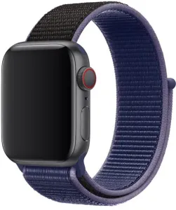 4wrist Átfűzhető sport szíj Apple Watch - kék / fekete 42/44/45/49 mm