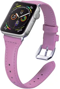 4wrist Bőr óraszíj Apple Watch-hoz - 42/44/45/49 mm - Purple