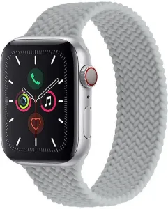 4wrist Elasztikus szilikon szíj Apple Watch-hoz 42/44/45/49 mm - Grey #1291944