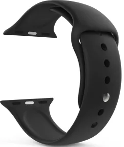 4wrist Szilikon szíj Apple Watch - Fekete 42/44/45/49 mm - S/M