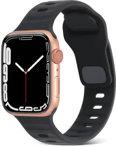 4wrist Szilikon szíj Apple Watch-hoz - 42/44/45/49 mm - Black #1291331