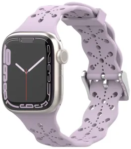 4wrist Szilikon szíj Apple Watch-hoz 42/44/45/49 mm - Lavender