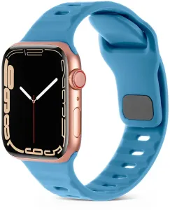 4wrist Szilikon szíj Apple Watch-hoz - 42/44/45/49 mm - Light Blue