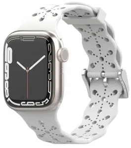 4wrist Szilikon szíj Apple Watch-hoz - 42/44/45/49 mm - White #1291184