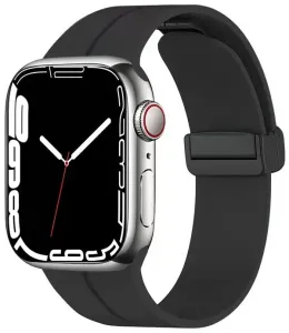 4wrist Szilikon szíj mágneses csattal Apple Watch-hoz 38/40/41 mm - Black