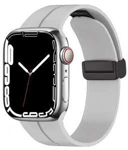 4wrist Szilikon szíj mágneses csattal Apple Watch-hoz 38/40/41 mm - Grey