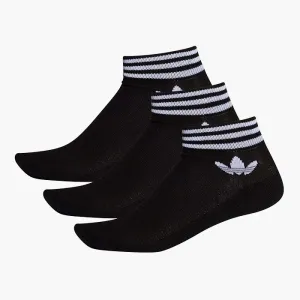 adidas Originals Trefoil Ankle Zokni 3 pár Fekete #561757