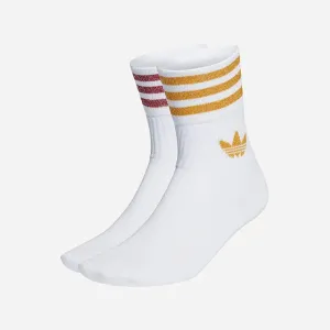 adidas OrginalsMid-Cut Glitter Crew Socks 2-pack HC9563 #606760