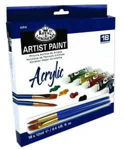 Akrilfestékek ARTIST Paint 18x12ml  (festőszett Royal & Langnickel )