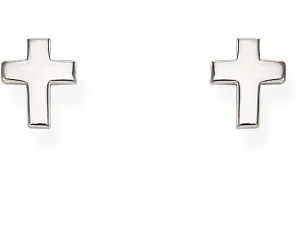 Amen Elegáns ezüst kereszt fülbevaló Crosses ORCROB