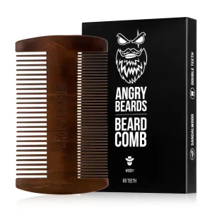 Angry Beards Fa szakállfésű Woody (Beard Comb)