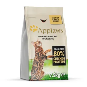 2x7,5kg Applaws Adult csirke száraz macskaeledel