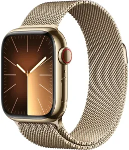 Apple Apple Watch Series 9 Cellular 41mm Arany acél arany milánói szíjjal