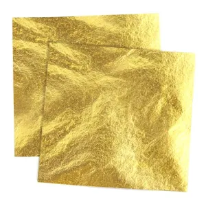 Metalikus lapok arany 14x14 cm / 100 lap (lapok aranyozásra)