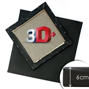 3D+ PROFI fekete festővászon - Válassza ki a méretet (festővásznak)