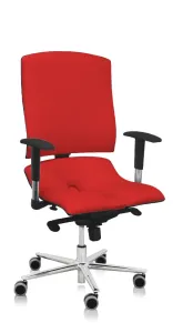 Asana Steel Standard ergonomikus irodai szék Kárpit színe: ECO-bőr Piros 582, Kartámla: kartámlával együtt
