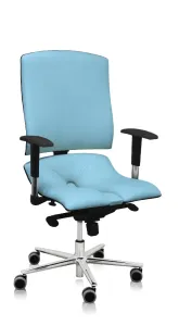 Asana Steel Standard ergonomikus irodai szék Kárpit színe: ECO-bőr Világos kék 574, Kartámla: kartámla nélküli