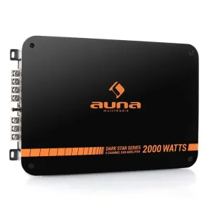 Auna Dark Star 2000, 2000W, 2 csatornás végfokerősítő autóba