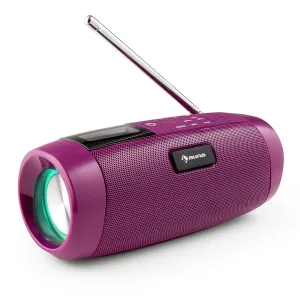 Auna Blaster DAB rádió hordozható Bluetooth hangszóró, DAB/DAB+/FM, akku, LCD #32014
