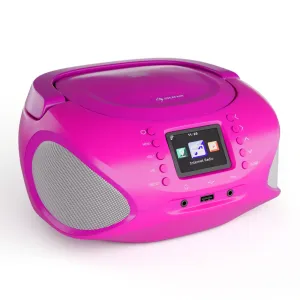 Auna Roadie Smart, IR/DAB/BT/CD/MP3, Boombox, USB, DAB+/internet/FM rádio CD/MP3, lejátszó, 3W, Bluetooth, hordozható #1459301