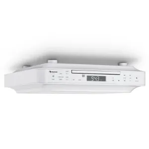 Auna KRCD-100 BT beépíthető konyhai rádió, CD, MP3, rádió, fehér