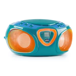 Auna Roadie CD Boombox UKW rádió, Fényjáték, CD lejátszó, Bluetooth 5.0 #32007