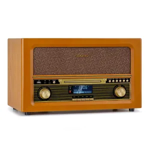 Auna Belle Epoque 1906 DAB, retro sztereó rendszer, rádió, DAB rádió, UKW rádió, MP3 lejátszás, BT #32984