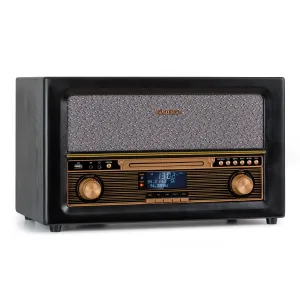 Auna Belle Epoque 1906 DAB, retro sztereó rendszer, rádió, DAB rádió, UKW rádió, MP3 lejátszás, BT #32985