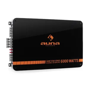 Auna Dark Star 6000, 600 W RMS, 6 csatornás végfokerősítő