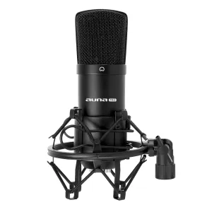 Auna Pro CM001B stúdió kondenzátor mikrofon, fekete
