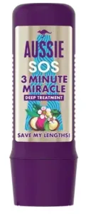 Aussie Mélyen regeneráló balzsam hosszú és sérült hajra SOS Save My Lengths! 3 Minute Miracle (Deep Treatment) 225 ml