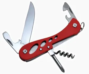 Multifunkcionális kés Baldéo ECO162 Talicska, 7 jellemzői piros