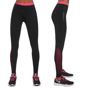 Női leggings BAS BLACK Inspire  fekete-rózsaszín  XL