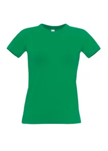 Női póló B&C - zöld