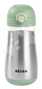 Ivó palack bidon dupla falú Stainless Steel Bottle Beaba Sage Green 350 ml rozsdamentes acélból zöld 18 hó-tól BE913539