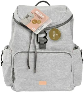 Pelenkázó hátizsák Vancouver Backpack Heather Grey Beaba kiegészítőkkel 22 l térfogat 42 cm világos-szürke