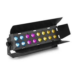 Beamz WH192, wall wash fényhatás, 100 W, 16 x 12 W 6 az 1-ben  LED dióda, RGBWA-UV, IR távirányító, fekete