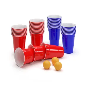 BeerCup Nadal, 16 Oz, Red & Blue Party Pack, poharak, két színben, labdákkal és szabályokkal #32287