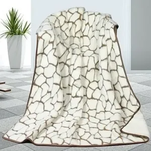 DUO Caschmere Kövek gyapjú takaró, 155 x 200 cm