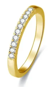 Beneto Aranyozott ezüst kristály gyűrű AGG189 52 mm