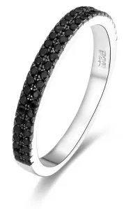 Beneto Divatos gyűrű fekete cirkónium kövekkel AGG386 52 mm
