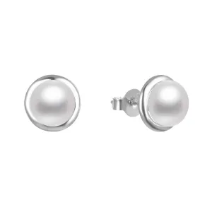 Beneto Elegáns ezüst fülbevaló gyöngyökkel AGUP2685P