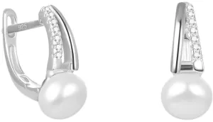 Beneto Elegáns ezüst fülbevalók valódi édesvízi gyöngyökkel AGUC2262P