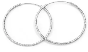 Beneto Luxus karika ezüst fülbevaló AGUC787 5,5 cm