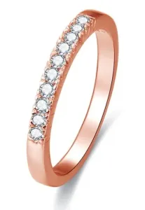 Beneto Rózsaszín aranyozott ezüst gyűrű kristályokkal AGG188 50 mm
