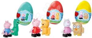 Építőjáték Peppa Pig Funny Eggs XL PlayBig Bloxx BIG tojásban figurákkal - 3 fajta szettben 1,5-5 évesnek