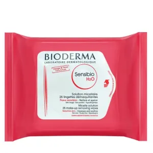 Bioderma Micellás törlőkendő érzékeny bőrre Sensibio H2O (Make-Up Removing Wipes) 25 ks